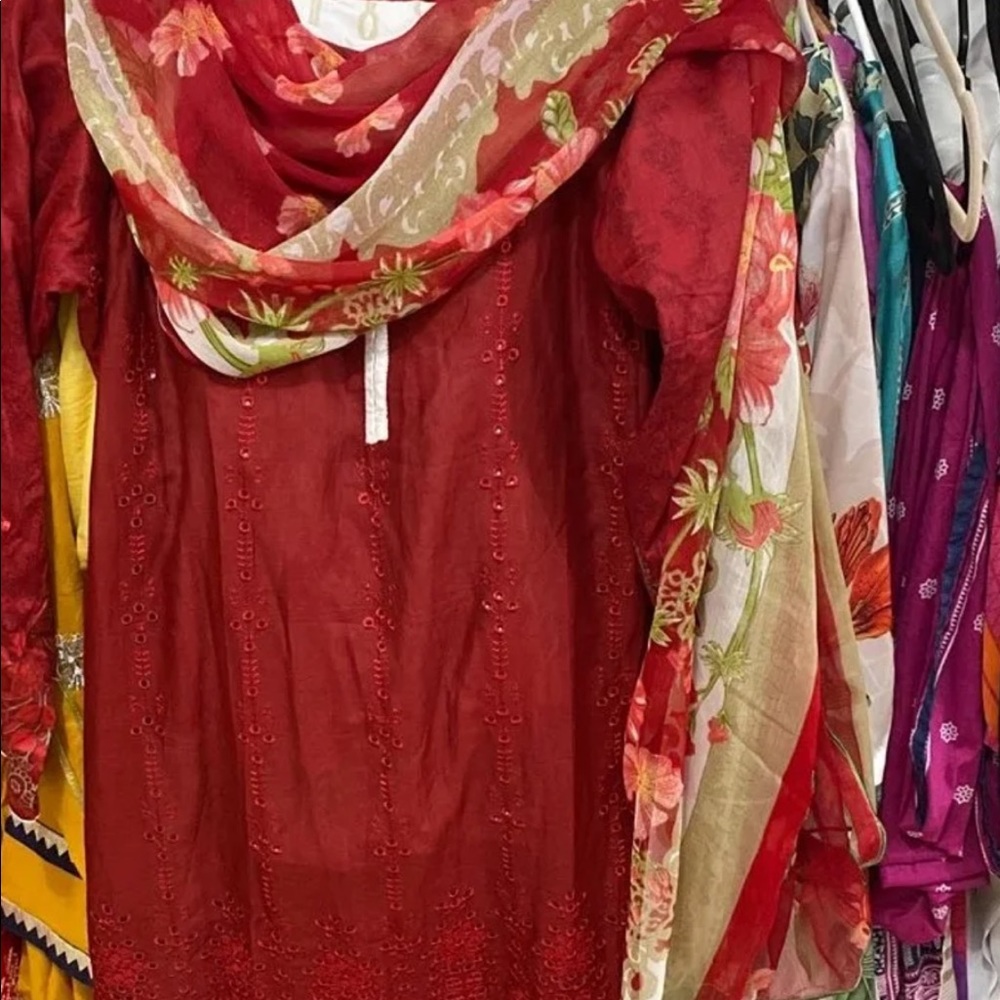 Pakistani three piece designer inspired